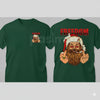 FREEDOM Defiant Santa Claus T-Shirt - Funny Rebel Christmas Print, Men's Edgy Holiday Graphic Tee, Anti-Establishment Gift