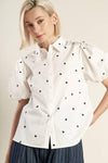 FOREVER DAYDREAMING WOVEN TOP