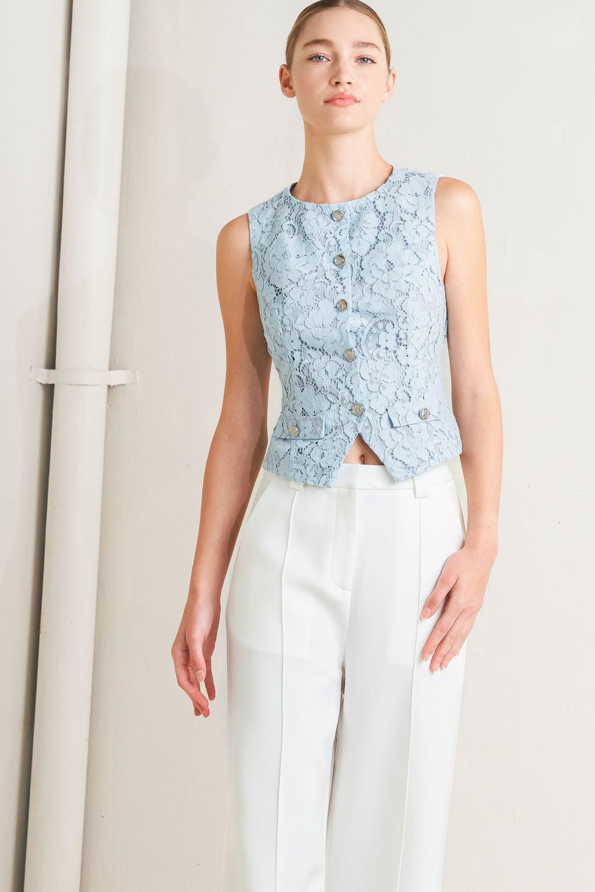 SWEET BUT STRONG WOVEN VEST