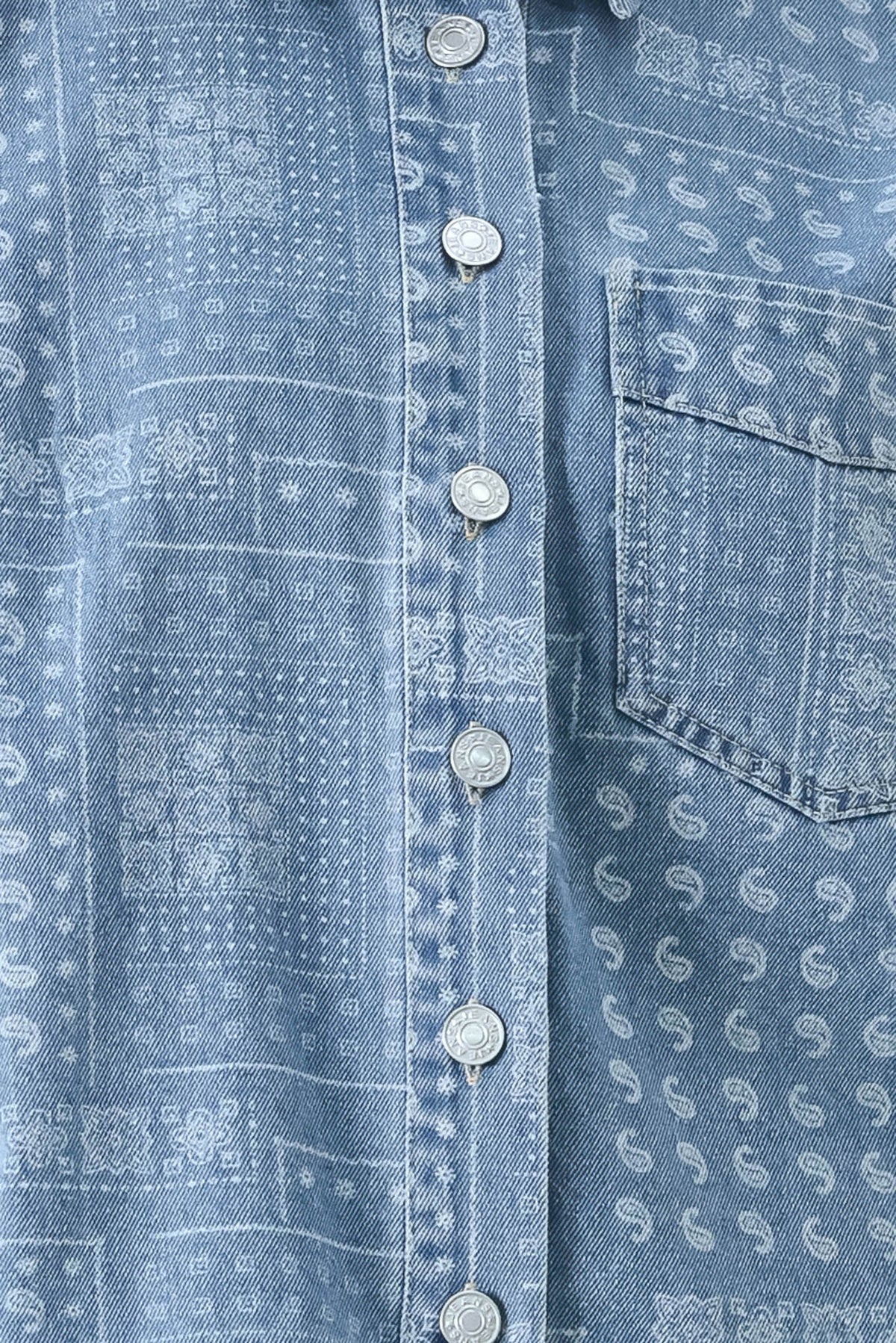 VINTAGE BANDANA DENIM JACKET