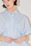 SKYLINE STRIPE WOVEN TOP