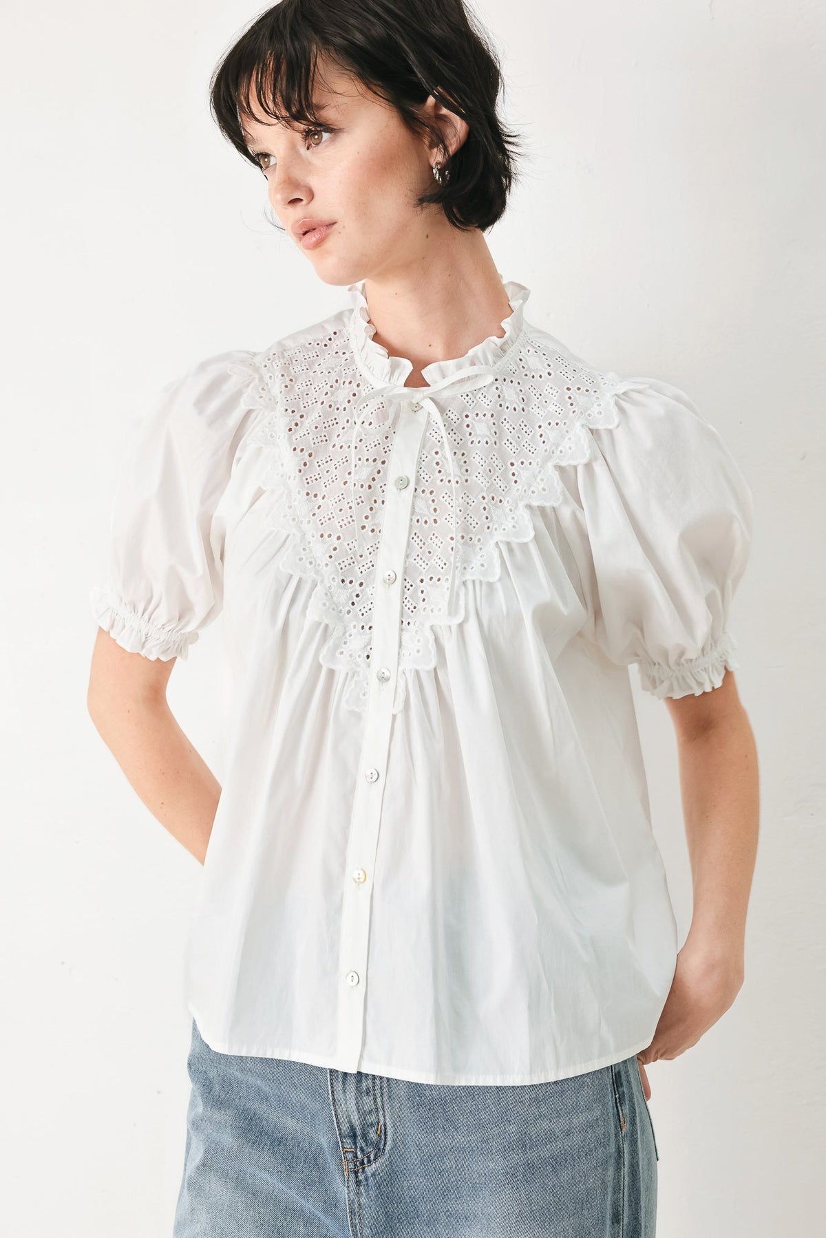 SWEET NOTE MOMENT WOVEN TOP