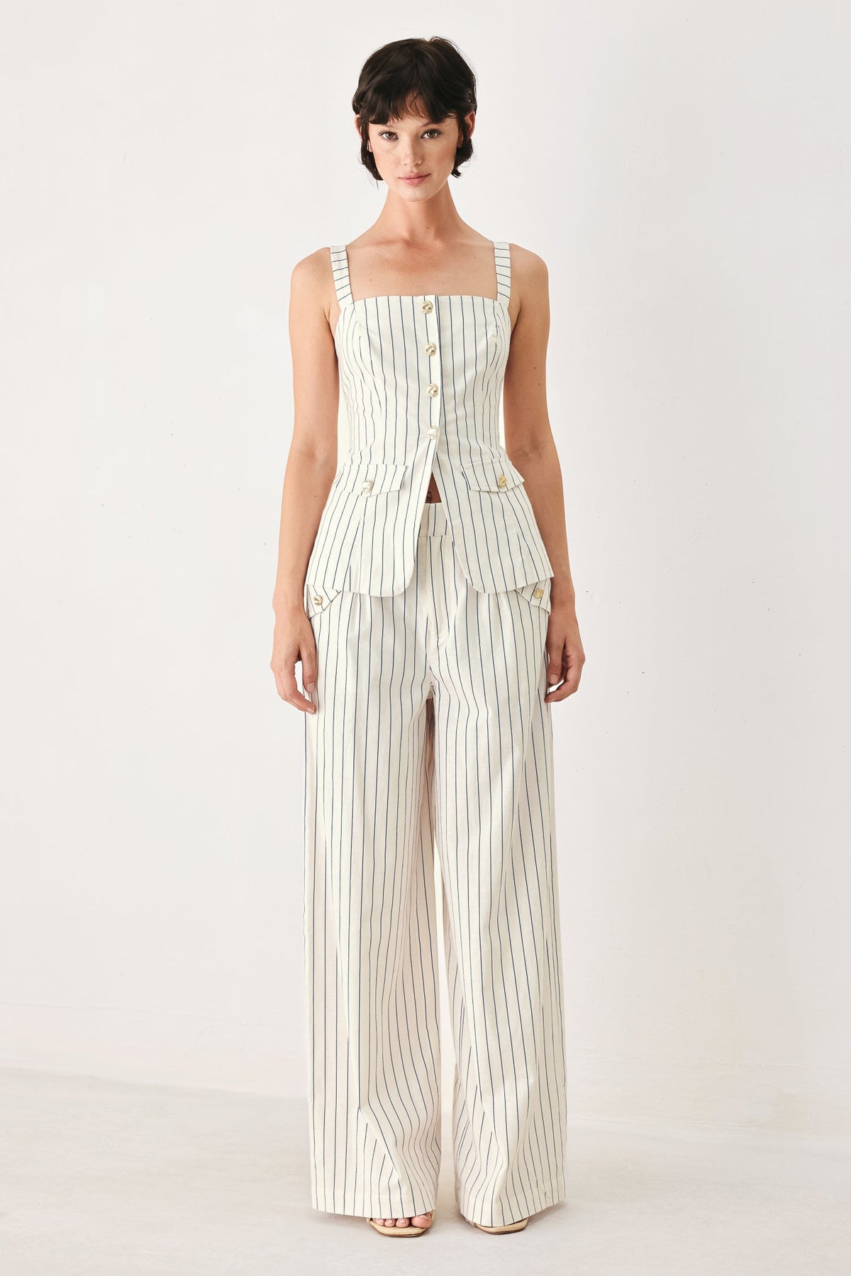 SUTTON STRIPE WOVEN TOP