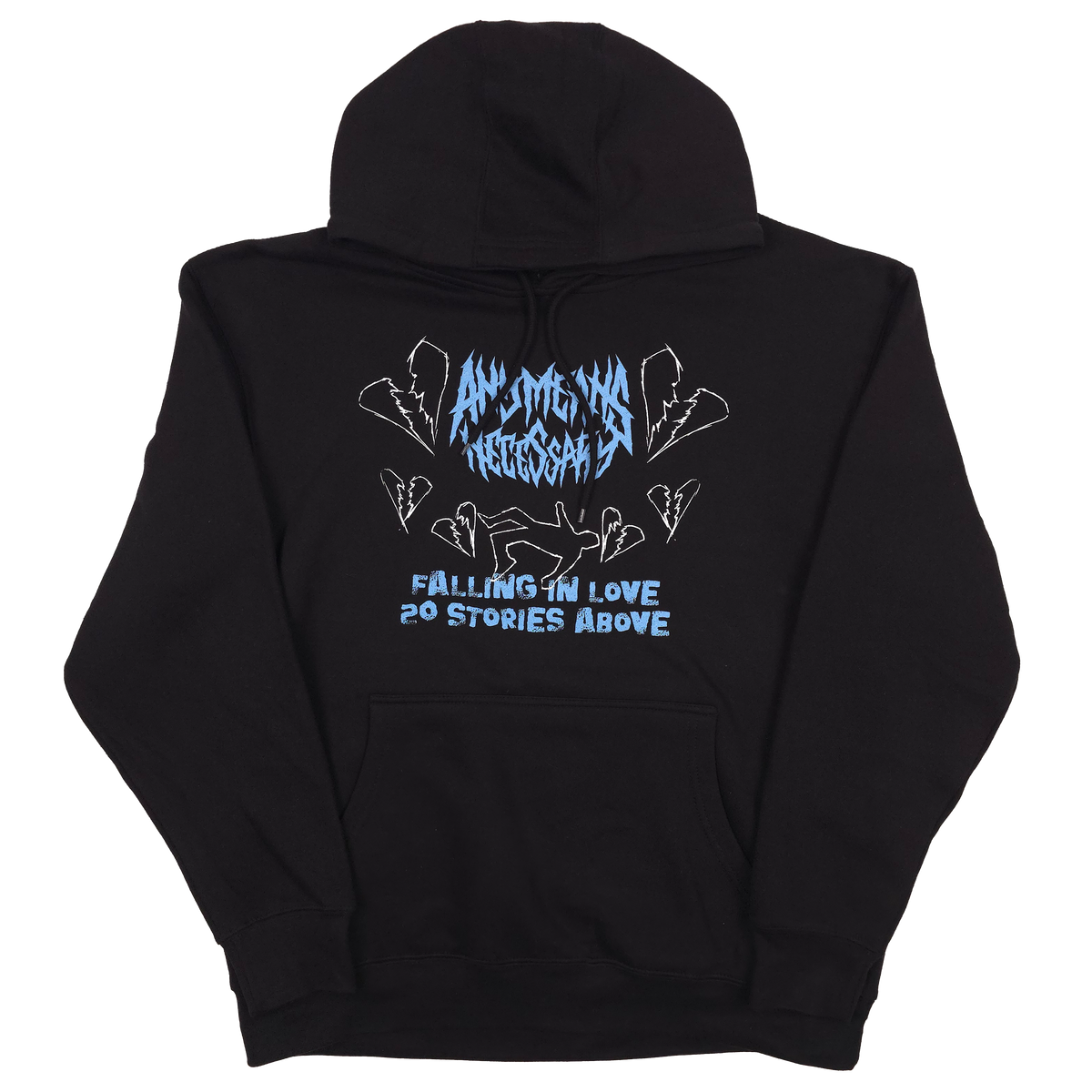 Falling in Love Pullover Hoodie Black