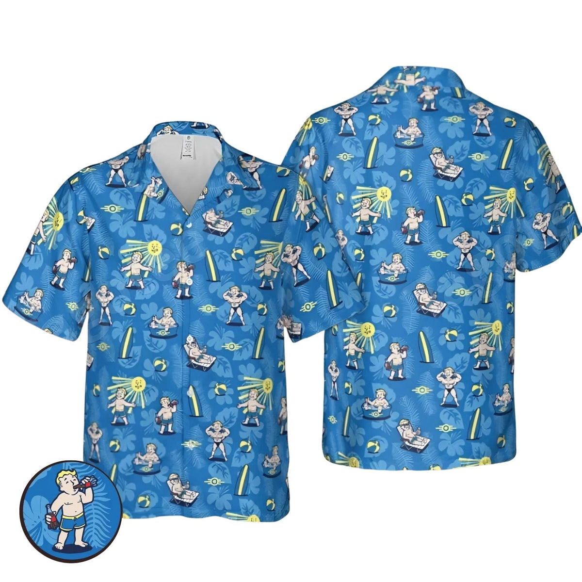 Fallout Nuclear Summer Beach Hawaiian Shirt – Funny Tropical Shirt, Gift For Family, Summer Hawaii Shirt