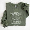Farm Fresh Carrots Peter Cottontail Retro Farm Sign Easter Pastel Farmhouse Illustration Sweatshirt