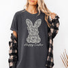 Faux Lace Bunny Coquette Happy Easter Easter Bunny Jesus Rabbit Holiday Graphic Tee