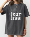 Fear Less Flames Gothic Aesthetic Icon Collection Bold Nightwear Series Comfort Colors Tee