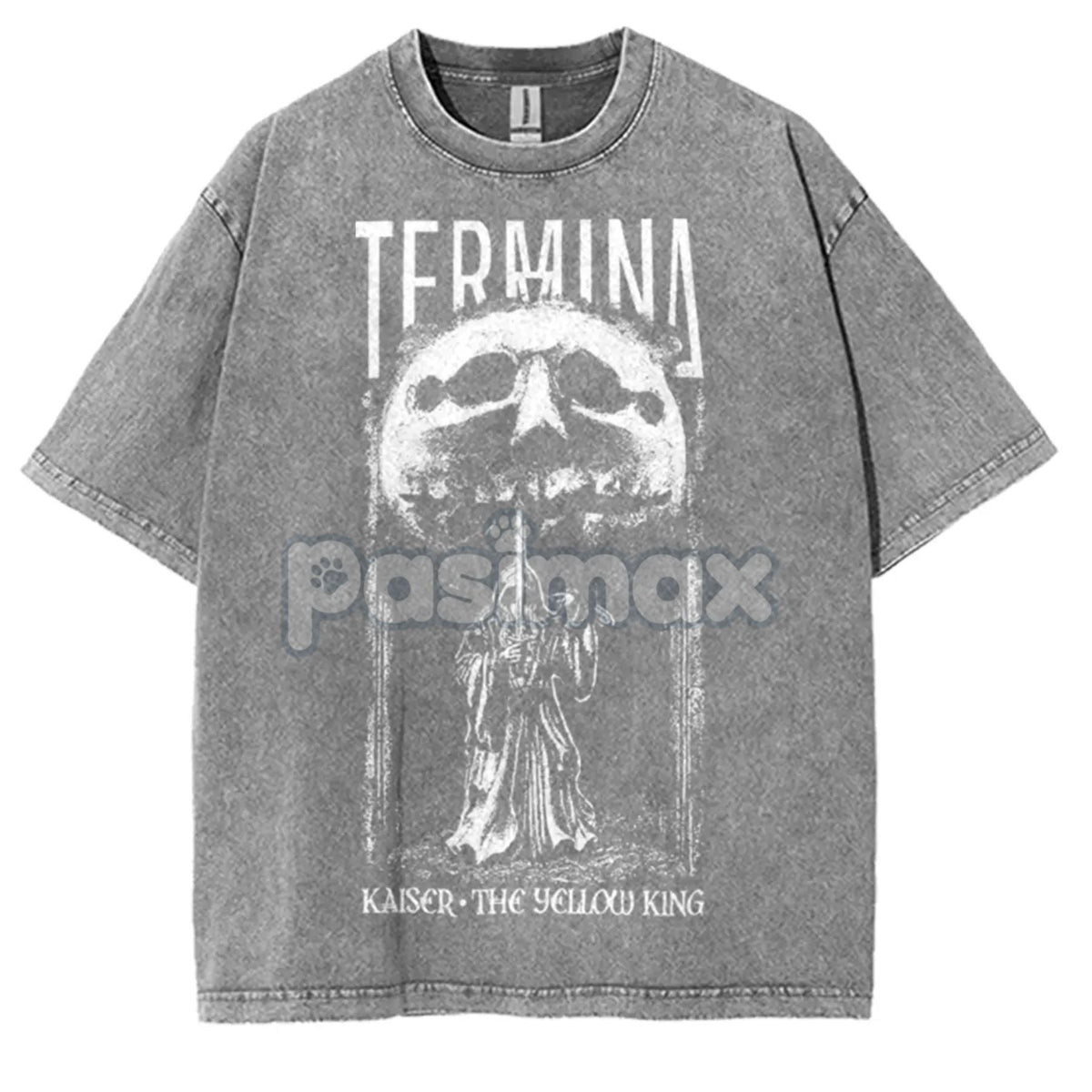 Fear And Hunger: Termina T-Shirt – Kaiser The Yellow King Hip Hop Washed Oversized Tee
