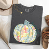 Floral Pumpkin Happy Fall Pastels Flowers Autumn Thanksgiving Comfort Colors Tee