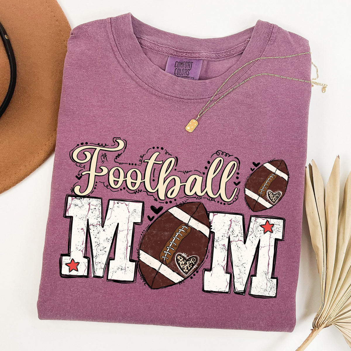Football Mom Game Day Big Game Tailgate Party Sports Enthusiast Comfort Colors Tee