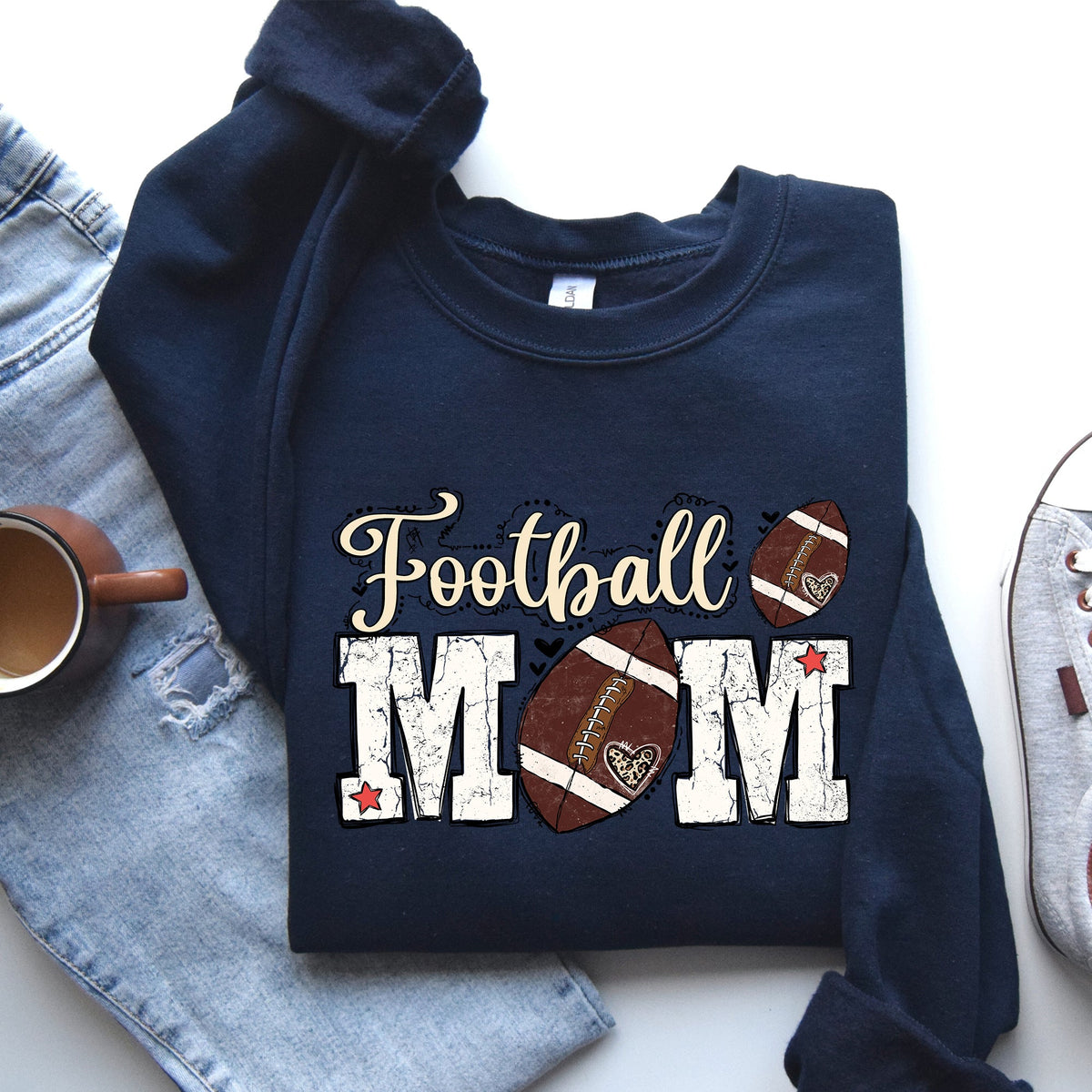 Football Mom Tailgate Party Game Day Big Game Touchdown Fan Gear Team Sweatshirt