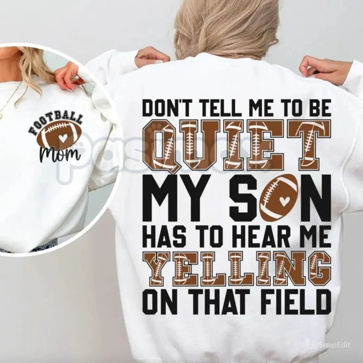 Football Mom Sweatshirt – Game Day Unisex Crewneck for Moms