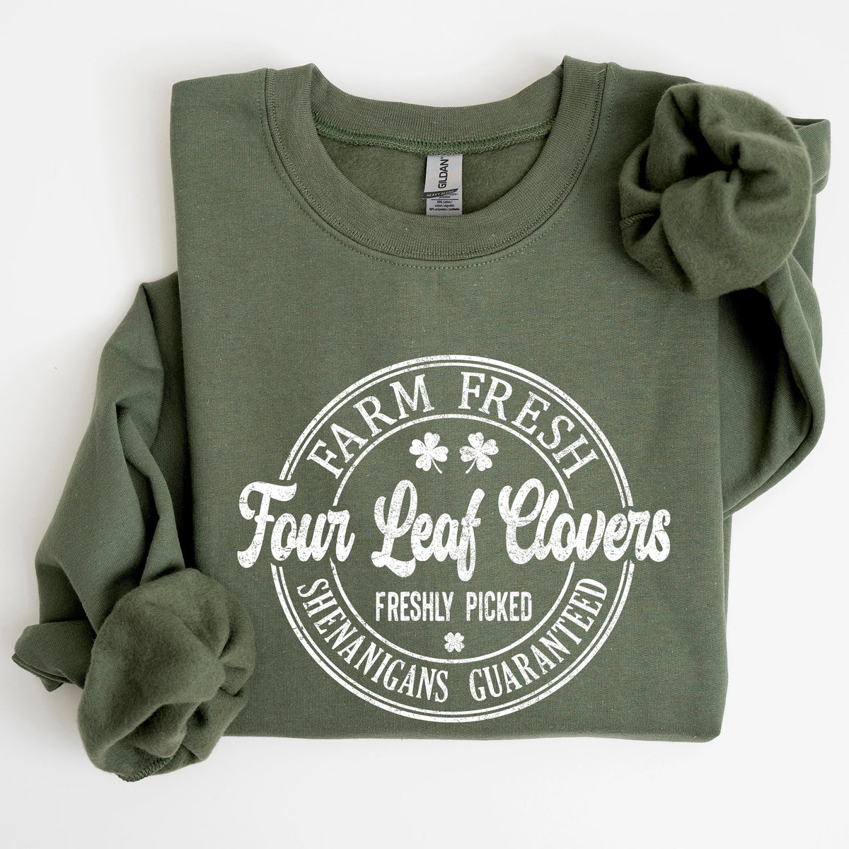 Four Leaf Clovers Farm St. Patrick's Day Irish Luck Celebration For Home Farm Lovers Sweatshirt