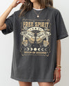 Free Spirit, Dream On Dreamer, Hippie, Psychedelic, Butterfly Comfort Colors Tee