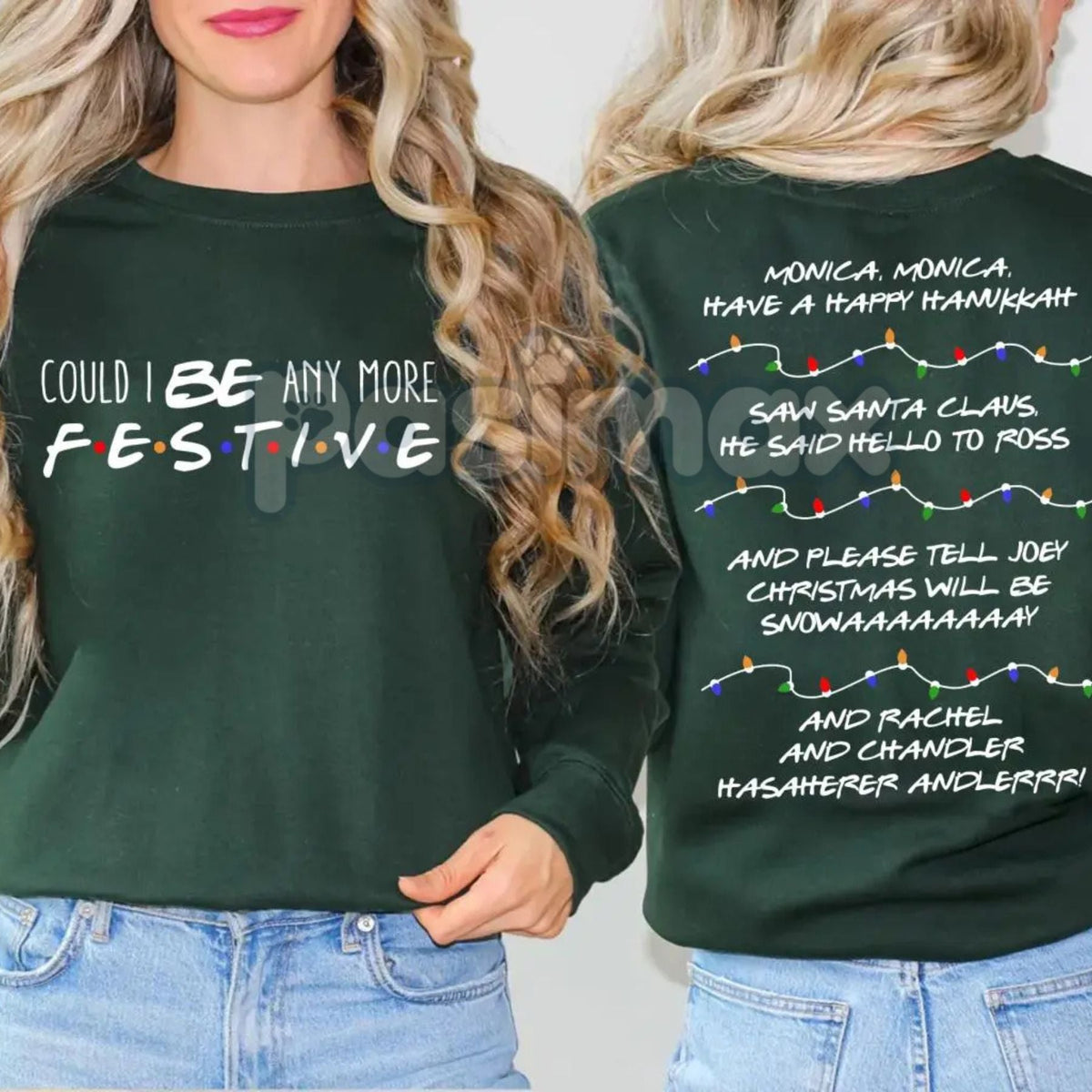 Friends Christmas Sweatshirt – Retro TV Show Holiday Crewneck – The One With The Christmas Tree