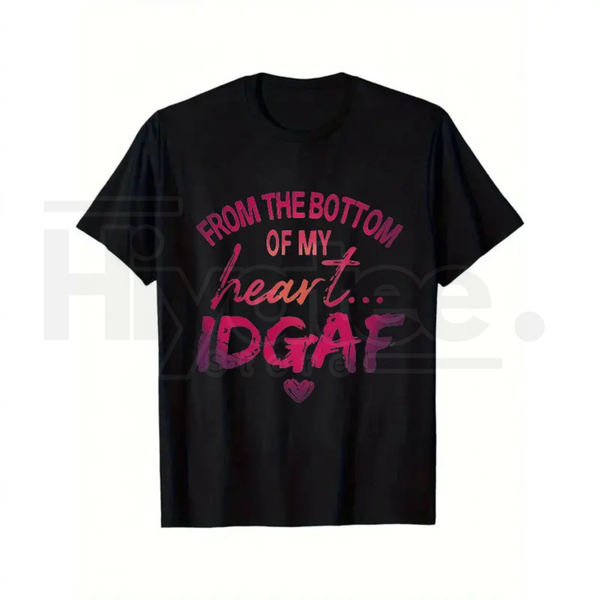 "From My Heart Don't Care" – Women's Plus Size Oversized Pink & Purple Top