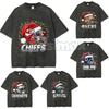 Fun Print Unisex Washed T-Shirt – Oversized Cotton Comfort Graphic Tee, Retro Streetwear