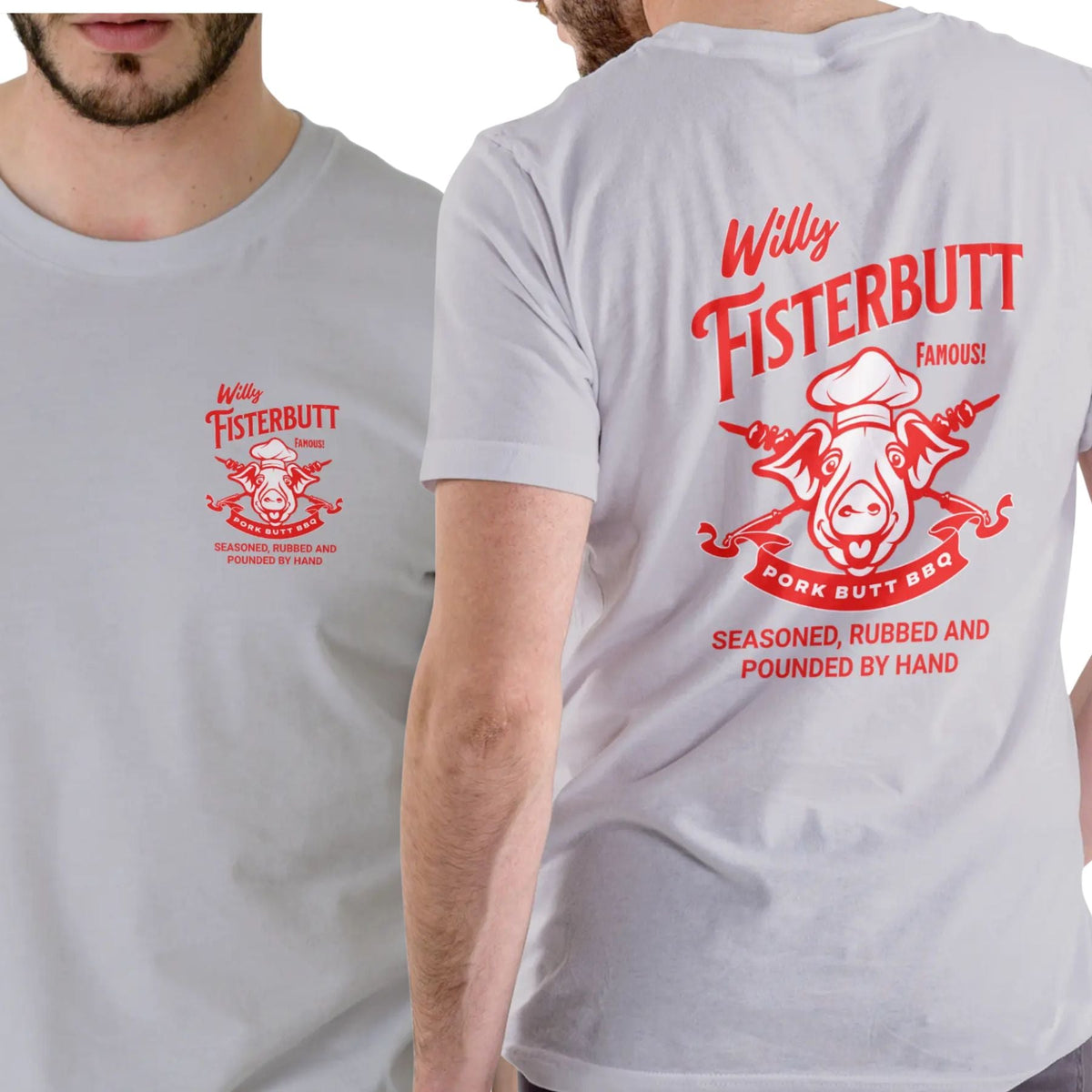 Funny BBQ "Pork Butt" T-shirt - Grilling Humor Apparel, Casual Cookout Tee