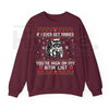 Funny Christmas Raccoon Sweatshirt: 