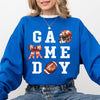 Game Day Coquette Ribbon Girly Football Sports Big Game Touchdown Tailgate Party Sweatshirt
