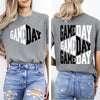 Game Day Front And Back Cheer Football Sports Big Game Touchdown Tailgate Party Comfort Colors Tee