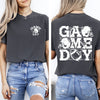 Game Day Front And Back Football Sports Big Game Touchdown Tailgate Party Comfort Colors Tee
