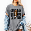 Game Day Lightning Bolt Football Graphic Design For Tailgate Party Theme Comfort Colors Tee
