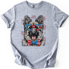 German Shepherd Patriotic Dog USA Flag Pride For Pet Lovers Fourth Of July Celebration American Spirit Graphic Tee
