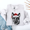 German Shepherd Lover Graphic Portrait With Paw Prints And Loyal Companion Sweatshirt