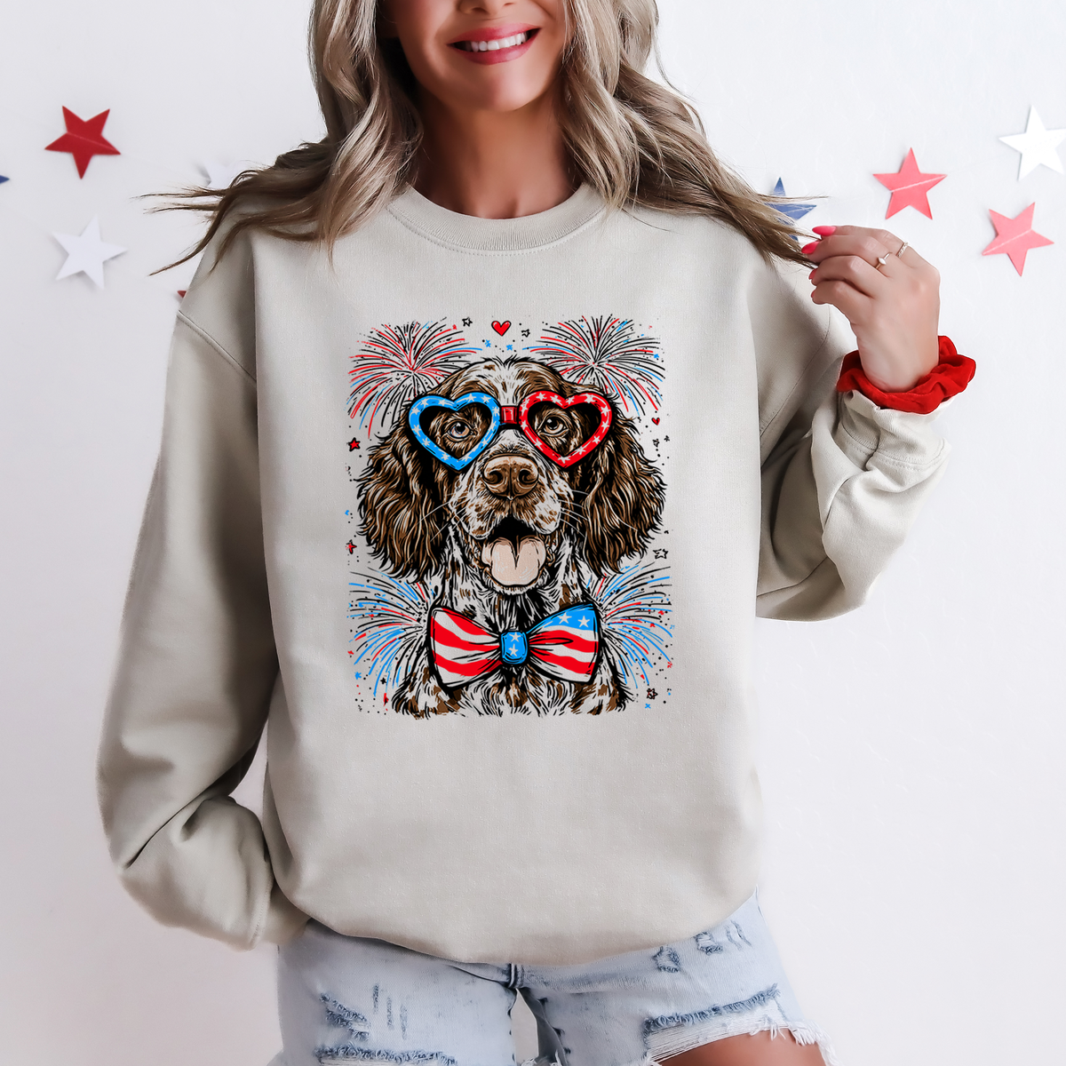 German Shorthaired Pointer Patriotic Dog USA Fourth Of July Limited Edition Sweatshirt