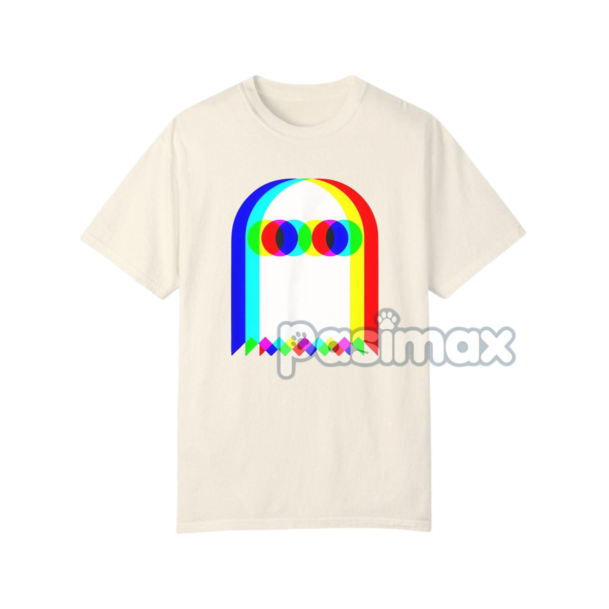 Ghost Trippy Vaporwave T-Shirt - Halloween Rave EDM Party Tee, Techno Music Apparel