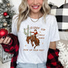 Giddy Up Jingle Horse, Cowboy Santa, Christmas, Desert, Cactus Western Graphic Tee