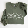 Gingerbread Men Christmas Classic Traditional Winter Santa Cozy Premium Cotton Blend Sweatshirt