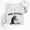 Girl Dinner Raccoon Meme Pop Culture Graphic Illustration In Internet Meme Style Sweatshirt