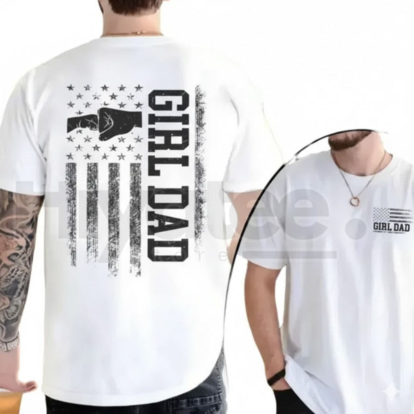 "Girl Dad Club" Shirt – Cute Girl Dad Pregnancy Announcement Tee