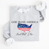 God Bless America, Land That I Love, USA Flag Premium Vintage Patriotic Graphic Sweatshirt