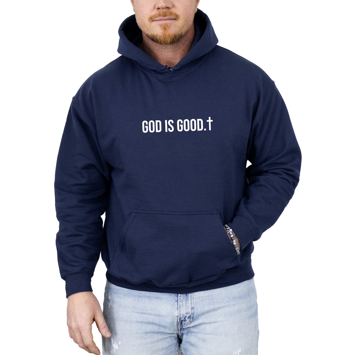 God Is Good Minimalist Gospel Faith Jesus Christian Religious Inspirational Hoodie