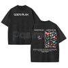 God's Plan Unisex Washed T-Shirt – Vintage Christian Graphic Tee, Faith-Based Streetwear