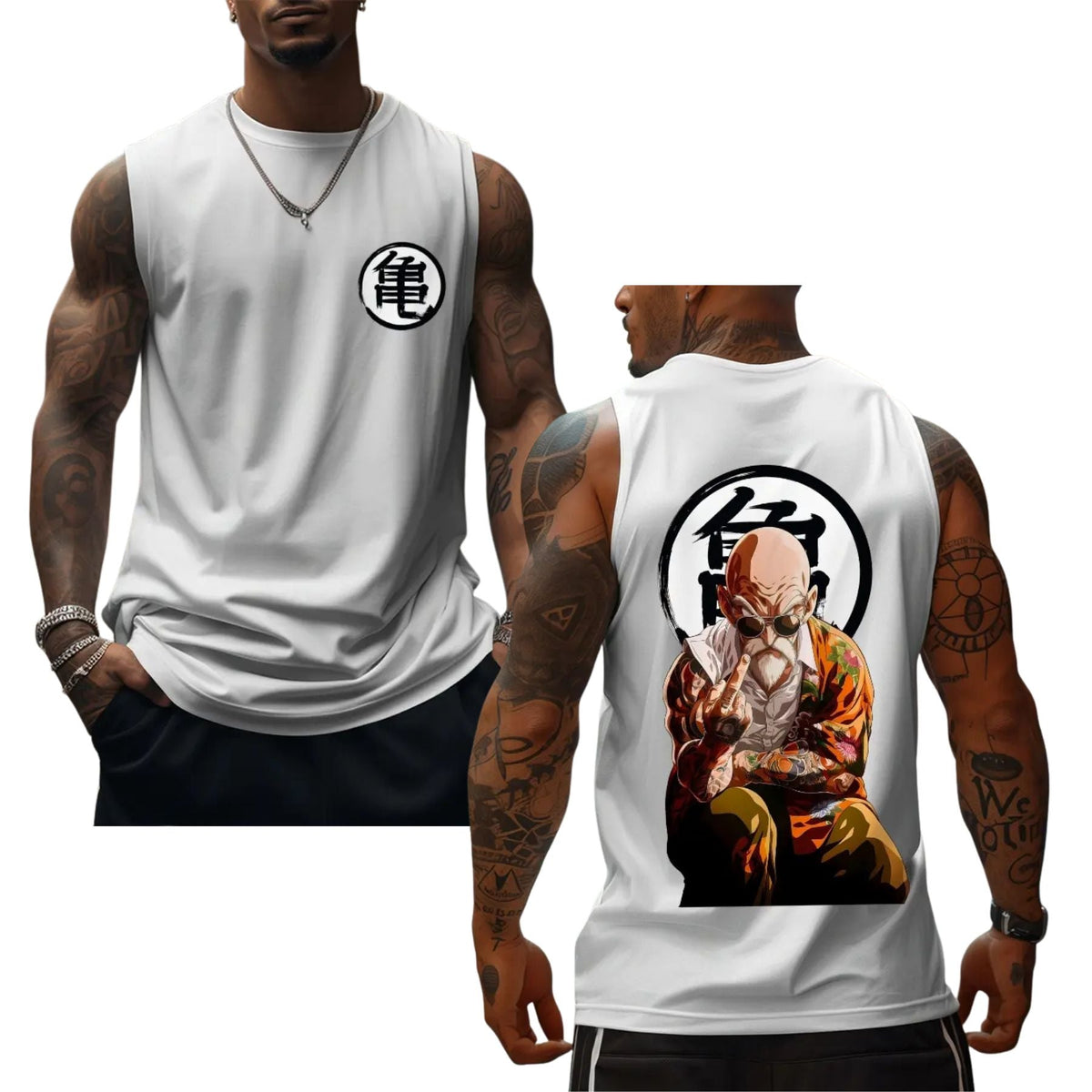 Goku Saiyan Tank Top – Dragon Ball Z 80s 90s Anime Graphic Tee, Unisex Summer Streetwear for Men & Women