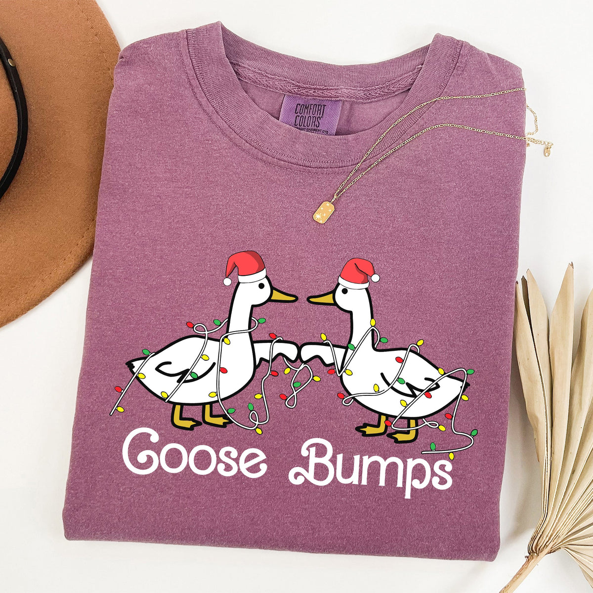 Goose Fist Bumps Christmas Santa Xmas Festive Holiday Cheer Limited Edition Comfort Colors Tee