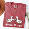 Goose Fist Bumps Christmas Santa Xmas Festive Holiday Cheer Limited Edition Comfort Colors Tee