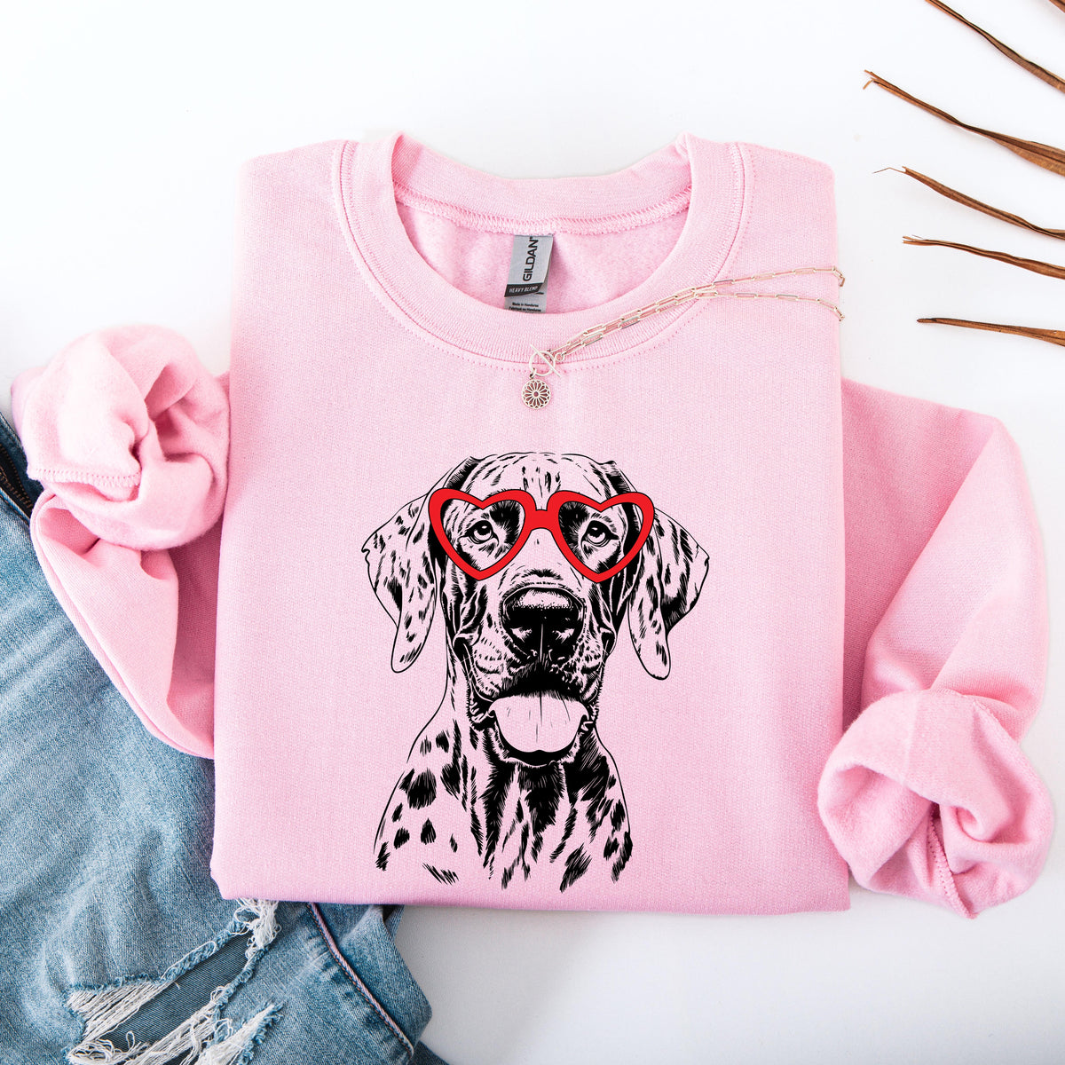 Great Dane Dog Lover Premium Cotton Blend Cozy Graphic For Pet Lovers Everyday Sweatshirt
