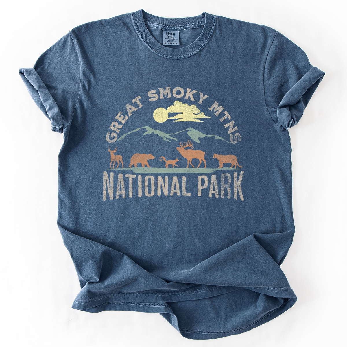 Great Smoky Mountains National Park Nature Outdoors Camping Hiking Comfort Colors Tee
