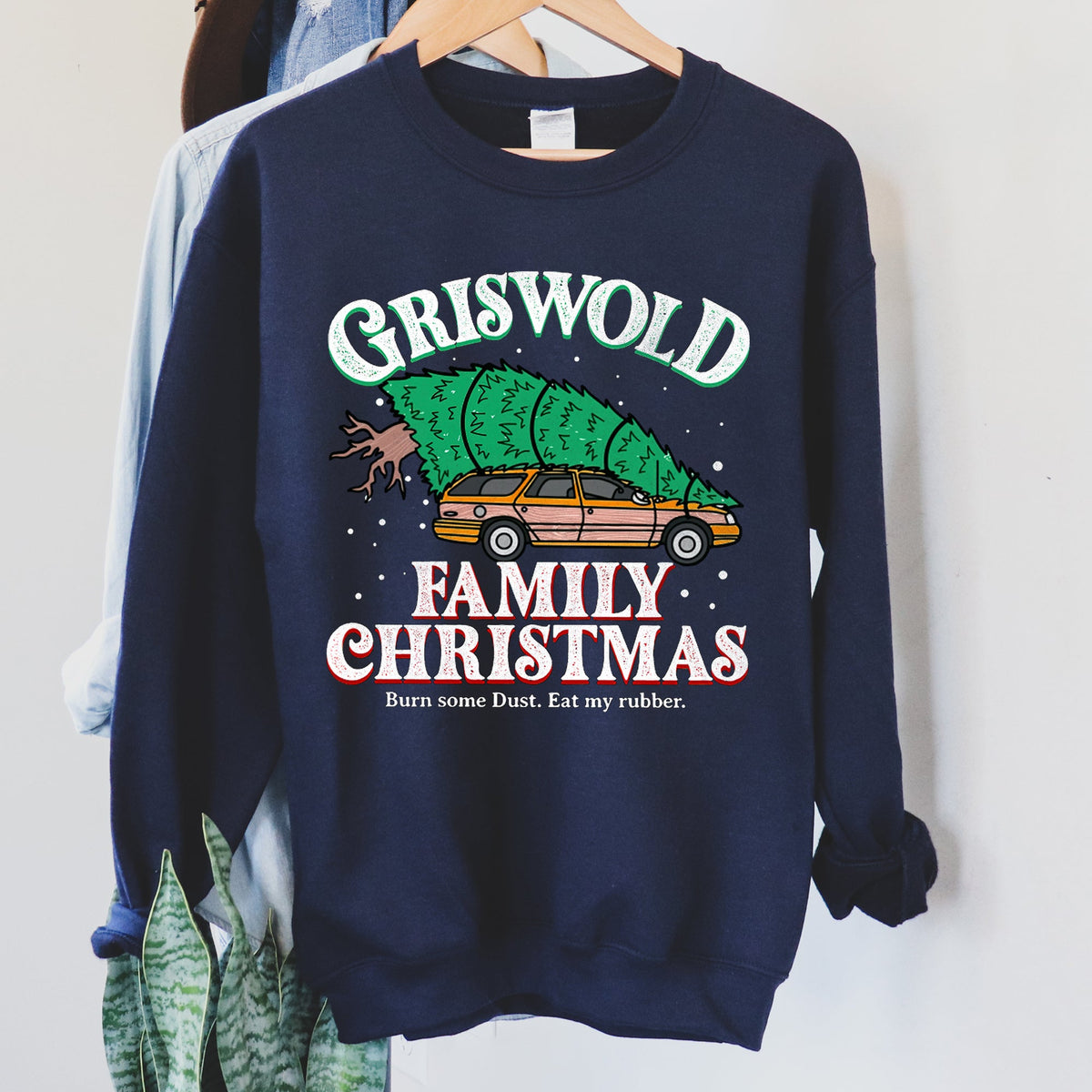 Griswold Family Christmas Cozy Vintage Plaid Inspired Holiday Family Portrait Sweatshirt