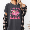 Groovy Sleigh Girl Sleigh Christmas Coffee Winter Snow Xmas Holiday Comfort Colors Tee
