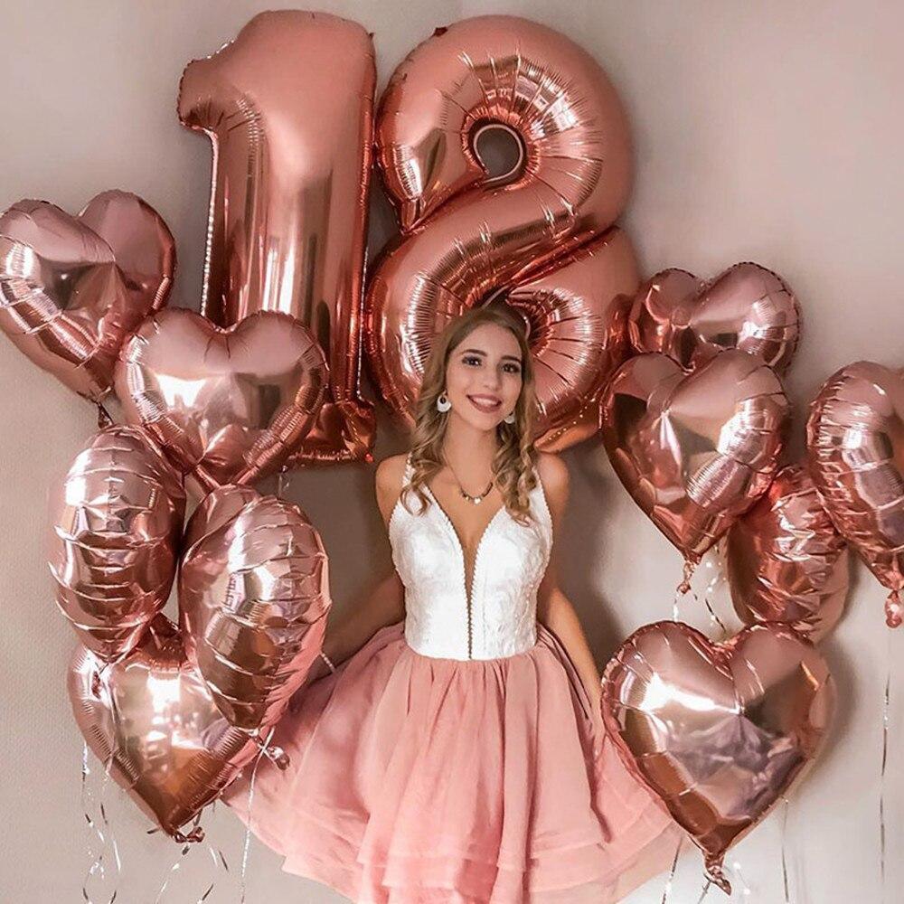 Elegant Luxury Helium Modern 32inch Luxury Ballon Number Foil Ballons For Party and Celebrations Modern Decoration for Celebration