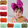 Baby Girls Headband Toddler Big Bow Hairband Cute Solid Stretch Turban For Baby Girls