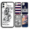 Classical Small Anchors Phone Case Cover For Iphone 14 5 6s 7 8 Plus X Xr Xs 11 12 13 Pro Max Ultra Plus Transparent Mobile Phone Case Anchor Phone Cover