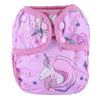 Baby Girl Pink One Size Cloth Diaper Cover Comfortable Nappy With Double Gusset Cartoon Designs Baby Boys Diapers